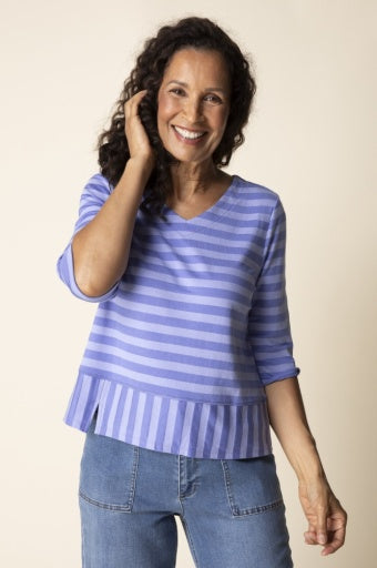Habitat Shadow Stripe Cindy Tee