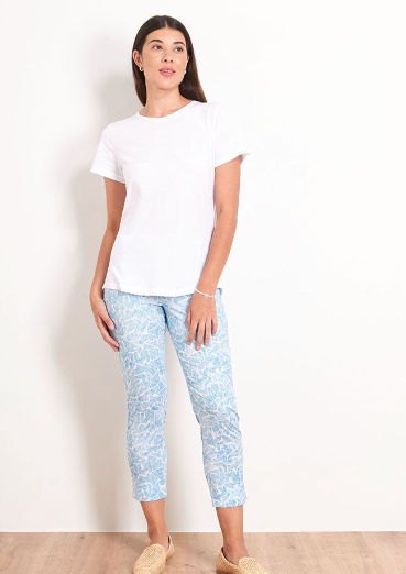 Foil Fuss Free Print Capri - 50% OFF