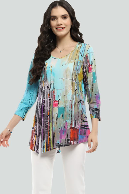 Parsley & Sage Chicago Asymmetrical Hem Tunic-25% OFF