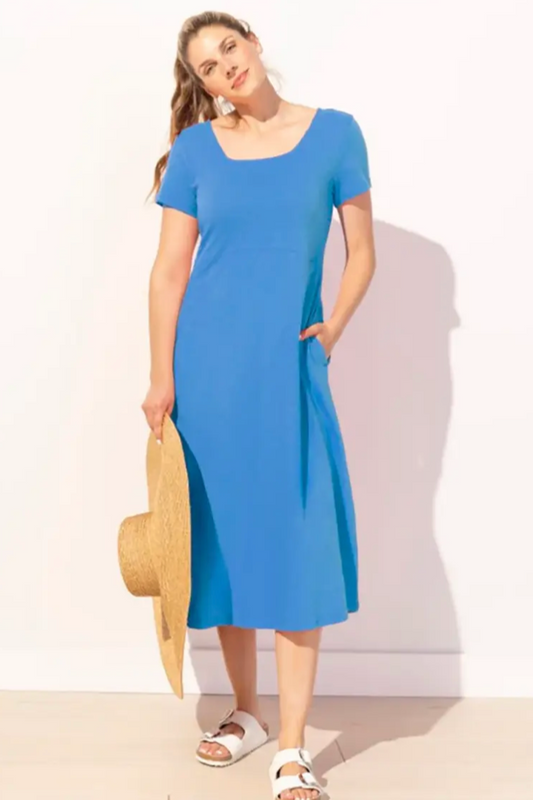 Escape Cotton Slub Cafe Dress-25% OFF