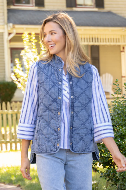 Habitat Windjammer Washed Quilt Vest